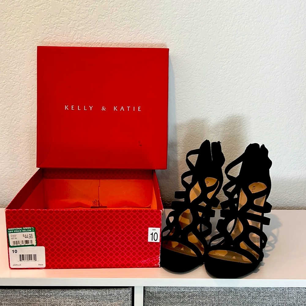 Black Kelly and Katie heels.